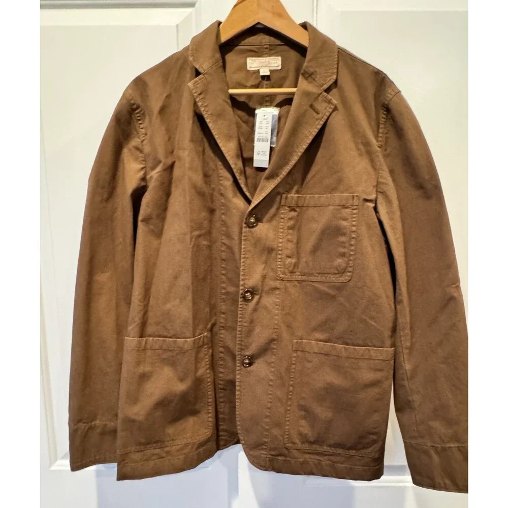 Wallace Barnes/J. Crew Brown Ripstop Chore Coat 41R NWT MSRP $328 Style: BC564